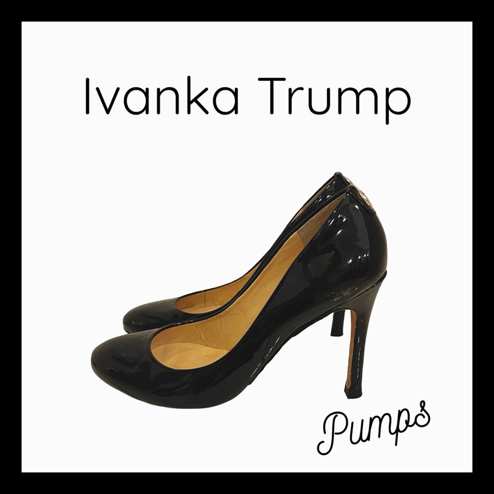 Ivanka Trump Black Patent Leather Pumps